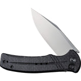 Civivi Cogent Pocket Knife Button Lock Black Micarta Folding 14C28N 20038D7