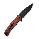 Civivi Cogent Button Lock G10 Burgundy 14C28N Half Serrated Black Folding Knife 2003832