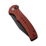 Civivi Cogent Button Lock G10 Burgundy 14C28N Half Serrated Black Folding Knife 2003832