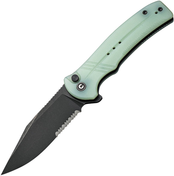 Civivi Cogent Pocket Knife Jade G10 Folding 14C28N Steel Drop Pt Blade 20038E3