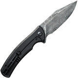 Civivi Sinisys Pocket Knife Carbon Fiber & Stainless Folding Damascus 20039DS1