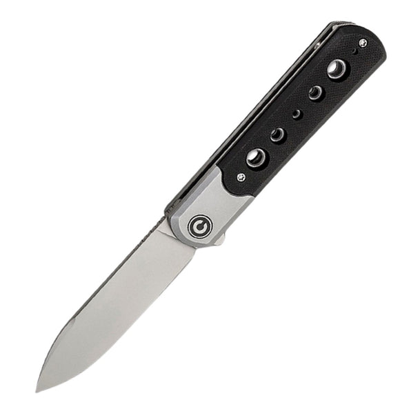 Civivi Banneret Knife Framelock Stainless & Black G10 Folding Nitro-V 20040D2