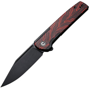 Civivi Cachet Pocket Knife Framelock Red & Black G10 Folding 14C28N 20041C1