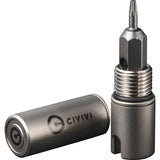 Civivi Key Bit Gray Titanium T6 + T8 Torx Screwdriver Tool Set 200481