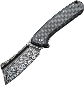 Civivi Bullmastiff Damascus Linerlock Folding Knife 2006ds1