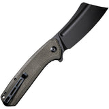 Civivi Bullmastiff Linerlock Dark Green Micarta Folding 9Cr18MoV Knife 2006F