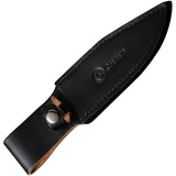 Civivi Teton Tickler Black G10 Fixed Blade Knife + Leather Sheath  OPEN BOX