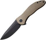 Civivi Synergy3 Linerlock Tan G10 Folding Nitro-V Drop Pt Pocket Knife 20075D2