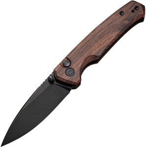 Civivi Altus Cuibourita Wood Button Lock Nitro-V Drop Point Folding Knife 200763