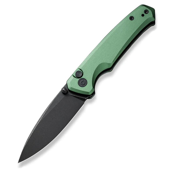 Civivi Altus Button Lock Green Aluminum Folding Nitro-V Drop Pt Pocket Knife 200765