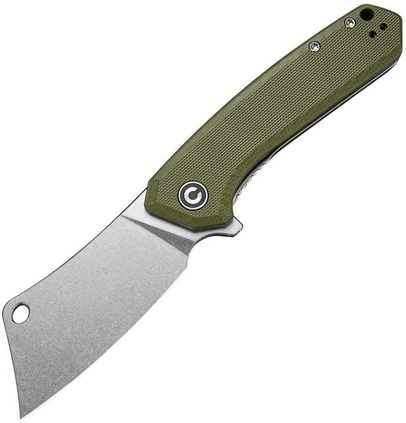 Civivi Mini Mastodon Green Linerlock G10 Folding Knife 2011a