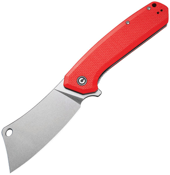 Civivi Mastodon Linerlock Red G10 Folding Knife 2012b