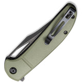 Civivi Ortis Linerlock OD Green Frn Folding Knife 2013c