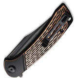 Civivi Dogma Linerlock Black & Copper and D2 Folding Knife 2014b