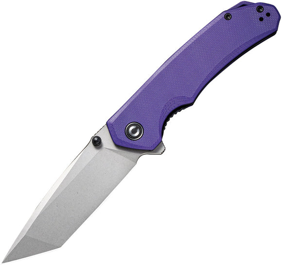 Civivi Brazen Purple G10 Linerlock Folding D2 Knife 2023a