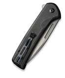 Civivi Conspirator Button Lock Black Micarta Folding Nitro-V Pocket Knife 210061