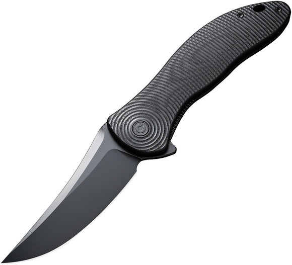 Civivi Synergy4 Linerlock Black G10 Folding Nitro-V Trailing Point Knife 21018A1