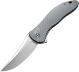 Civivi Synergy4 Linerlock Gray G10 Folding Nitro-V Trailing Point Knife 21018A2