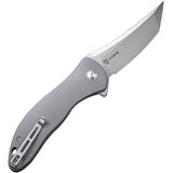 Civivi Synergy4 Linerlock Gray G10 Folding Nitro-V Tanto Pocket Knife 21018B2