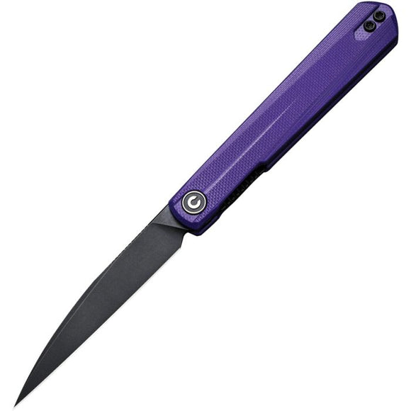 Civivi Clavi Pocket Knife Linerlock Purple G10 Folding Nitro-V Blade 210192