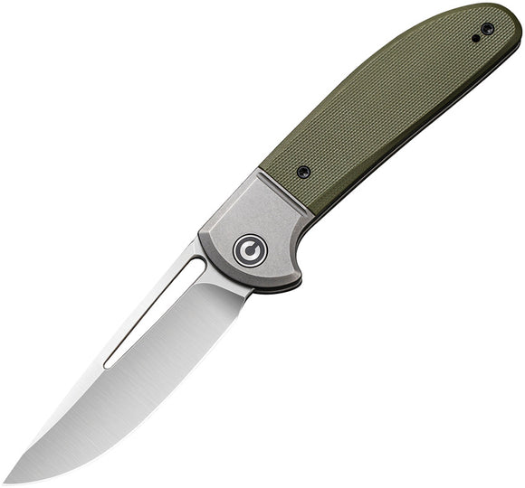 Civivi Trailblazer XL Slip Joint Green G10 Folding D2 Steel Pocket Knife 2101A