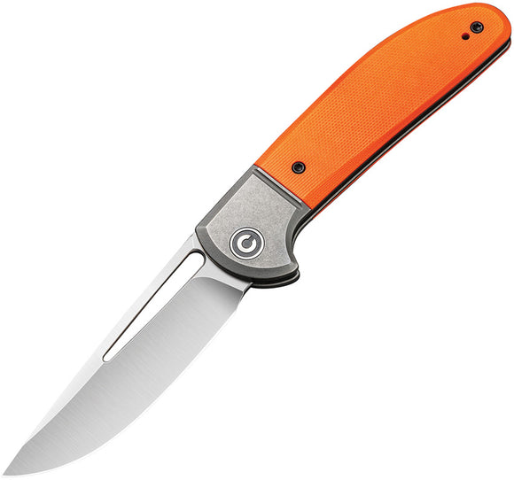 Civivi Trailblazer XL Slip Joint Orange G10 Folding D2 Steel Pocket Knife 2101B