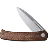 Civivi Cetos Pocket Knife Brown Micarta & Stainless Steel Folding 14C28N 21025B1