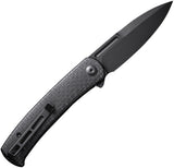 Civivi Caetus Linerlock Black Burlap Micarta Folding 14C28N Pocket Knife 21025C2