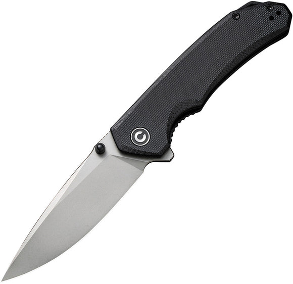Civivi Brazen Linerlock Black G10 Folding 14C28N Sandvik Pocket Knife 2102C