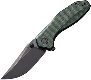Civivi ODD 22 Linerlock Green Micarta Folding 14C28N Clip Pt Pocket Knife 210322