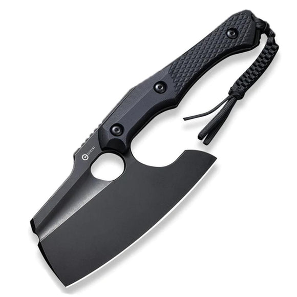 Civivi Aratra Black G10 D2 Steel Fixed Blade Knife w/ Kydex Belt Sheath 210411