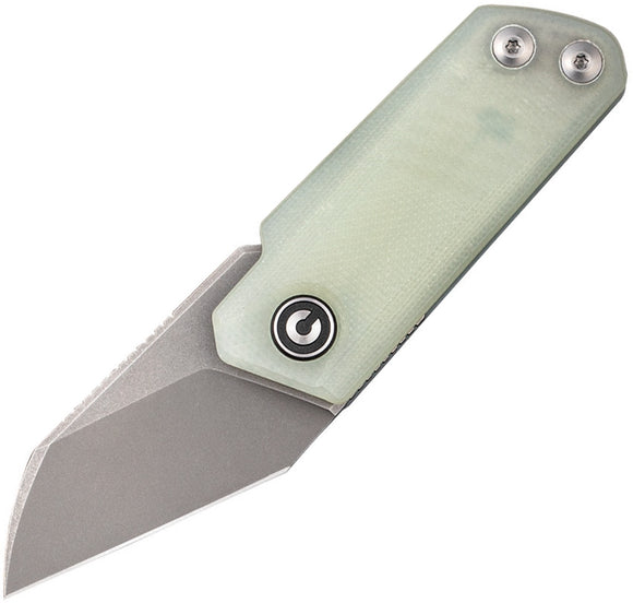 Civivi Ki-V Slip Joint Jade G10 Folding 9Cr18MoV Wharncliffe Pocket Knife 2108A