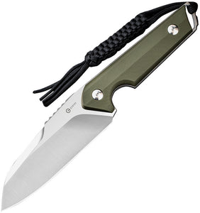 Civivi Kepler OD Green G10 9Cr18MoV Sheepsfoot Fixed Blade Knife w/ Sheath 2109A