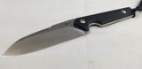 Civivi Kepler Black G10 9Cr18MoV Sheepsfoot Fixed Blade Knife w/ Sheath 2109C