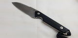 Civivi Kepler Black G10 9Cr18MoV Sheepsfoot Fixed Blade Knife w/ Sheath 2109C
