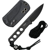 Civivi Circulus Black 10Cr15CoMoV Drop Point Fixed Blade Knife w/ Sheath 220121