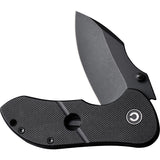 Civivi Gordo Linerlock Black G10 Folding Drop Pt D2 Steel Pocket Knife 22018C1