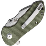Civivi Gordo Linerlock Green Micarta Folding D2 Steel Pocket Knife 22018C2
