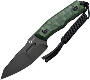 Civivi Propugnator Green Micarta D2 Steel Fixed Blade Knife w/ Sheath 230022