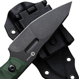 Civivi Propugnator Green Micarta D2 Steel Fixed Blade Knife w/ Sheath 230022