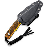 Civivi Propugnator Polished Ultem D2 Steel Fixed Blade Knife w/ Sheath 230023