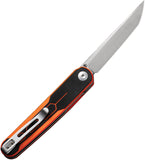 Civivi KwaiQ Linerlock Orange & Black G10 Folding Nitro-V Pocket Knife 230152