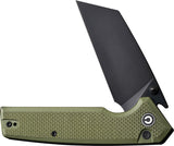 Civivi Amirite Button Lock OD Green G10 Folding Nitro-V Pocket Knife 230283