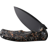 Civivi Praxis Pocket Knife Linerlock Carbon Fiber & Copper Folding 9Cr18MoV 803I