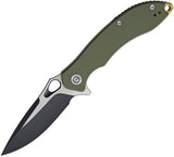Civivi Aquila Linerlock Green G10 Folding Knife 2-Tone VG10 by We Knife Co 805A