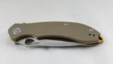 Civivi Aquila Linerlock Tan G10 Folding Knife Satin VG10 by We Knife Co 805D
