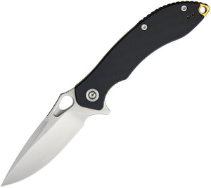 Civivi Aquila Linerlock Black G10 Folding Knife Satin VG10 by We Knife Co 805F