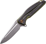 Civivi Statera Linerlock Green G10/Carbon Fiber D2 Folding Knife 901B