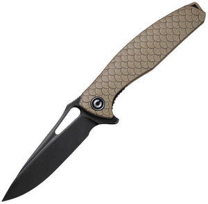 Civivi Wyvern Linerlock Tan D2 Folding Knife 902f