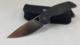 Civivi Anthropos Linerlock Black Carbon Fiber Folding Knife Flipper 903c